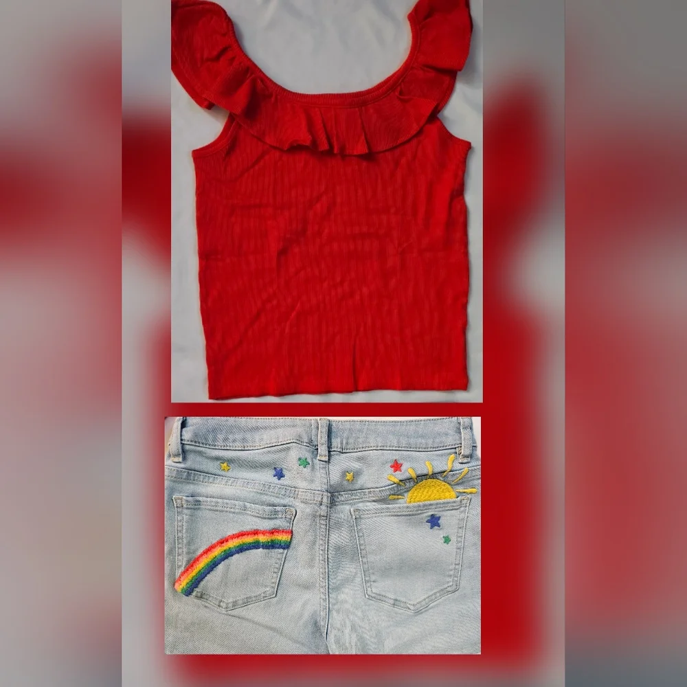 Gap Kids Tank And Shorts Set- Size XXL/16